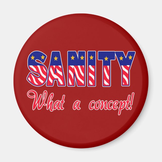 Sanity - Was für ein Konzept! T - Shirt, Kappen, S Magnet (Vorne)