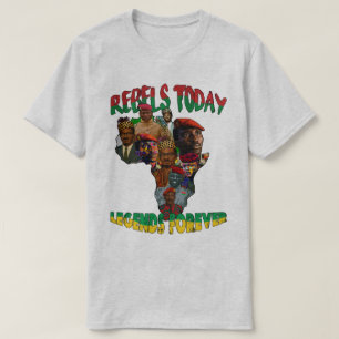 Sankara, Traoré & Lumumba Panafrikanische Karte T- T-Shirt