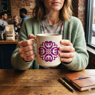 Sankofa Adinkra Mandala - Afrikanisches Erbe Tasse