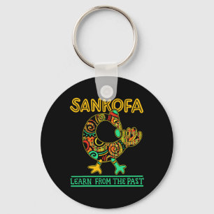 Sankofa Afrikanischer Vogel Black History Monat Ju Schlüsselanhänger