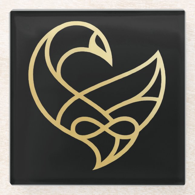 Sankofa Ascension Sankofa Bird  Coasters Glasuntersetzer (Vorderseite)