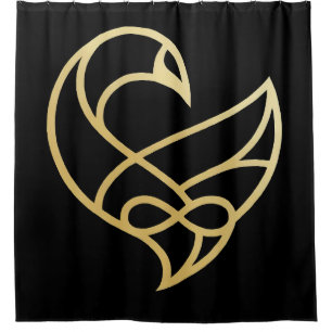 Sankofa Ascesikn Sankofa Vogel Duschvorhang
