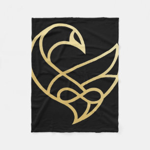 Sankofa Aufstieg Sankofa-Vogel Fleecedecke