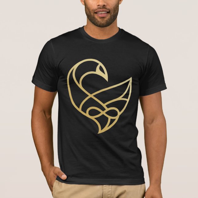 Sankofa Aufstieg Sankofa Vogel  T-Shirt (Vorderseite)