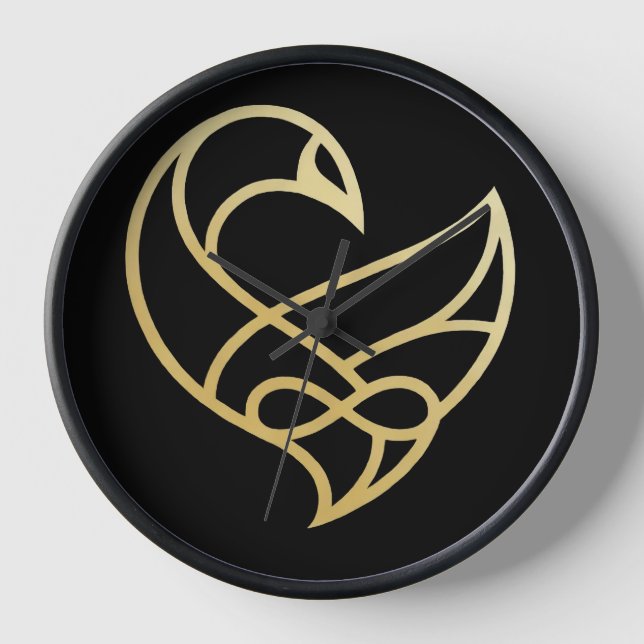 Sankofa Aufstieg  Sankofa  Vogelwand Uhr (Vorderseite)