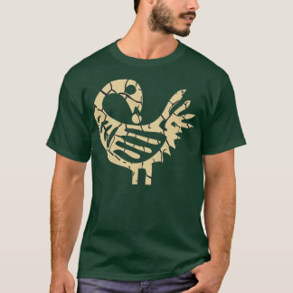 Sankofa Bird African Bird Simple Pattern Juneteent T-Shirt