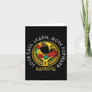 Sankofa Black History Monte Adinkra Ghana Karte