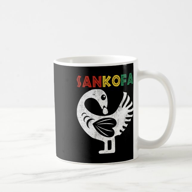 Sankofa Juneteenth Ghana Adinkra Symbol Sankofa Kaffeetasse (Rechts)