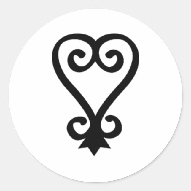 Sankofa Round Sticker (Vorderseite)