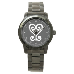 Sankofa   Rückkehr und erhält ihm - Adinkra Symb Armbanduhr
