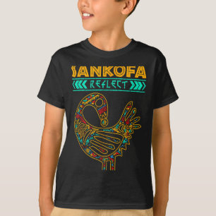 Sankofa Schwarze Geschichte Afro Afrikanischer Sto T-Shirt
