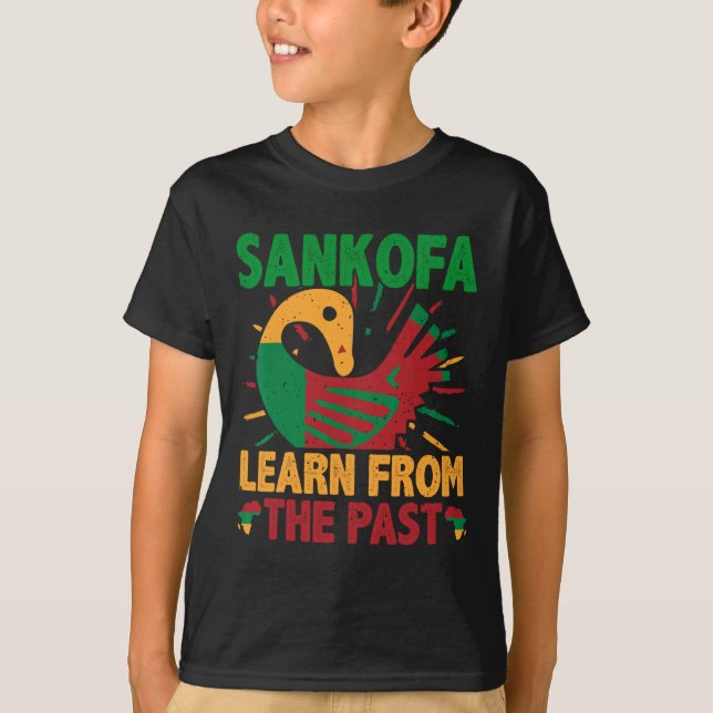 Sankofa Symbol And Adinkra Ghana For Black History T-Shirt (Vorderseite)