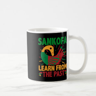 Sankofa-Symbol und Adinkra Ghana für die schwarze  Kaffeetasse