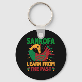 Sankofa-Symbol und Adinkra Ghana für Schwarze Gesc Schlüsselanhänger