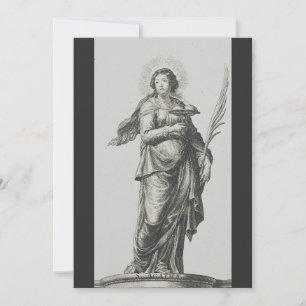 Sankt Agatha von Sizilien Feiertagskarte