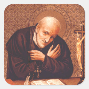 Sankt Alfons von Liguori Quadratischer Aufkleber