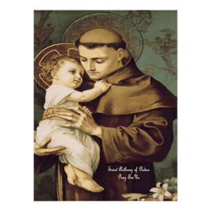 Sankt Antonius von Padua Poster