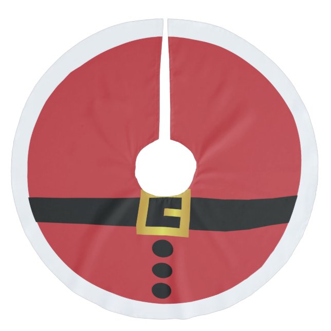 Sankt-Anzugs-Baum-Rock Polyester Weihnachtsbaumdecke (Vorderseite)