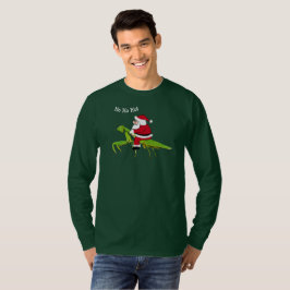 Sankt auf betender Mantis-WeihnachtsT - Shirt