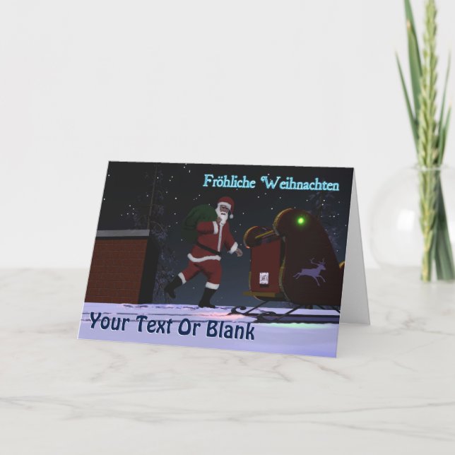 Sankt auf dem Dach - Frohliche Weihnachten (Vorderseite)