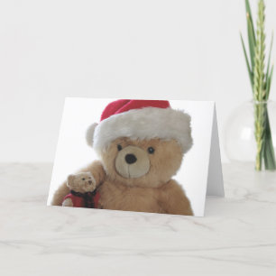 Sankt-Bär mit weniger Bär Weihnachtskarte Feiertagskarte