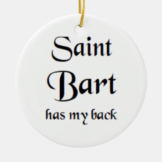 Sankt Bart Keramik Ornament (Vorne)