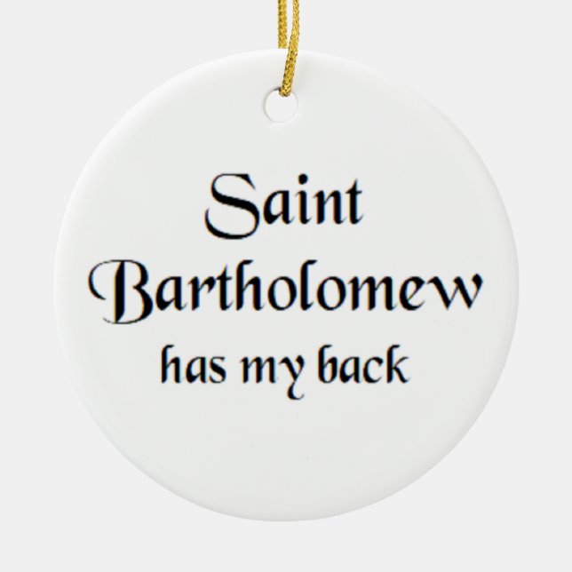 Sankt Bartholomäus Keramik Ornament (Vorne)