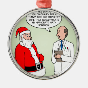 Sankt-Bauch-Biese Silbernes Ornament