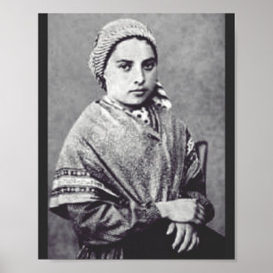 Sankt Bernadette Soubirous Poster