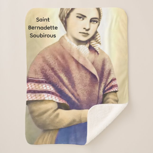 Sankt Bernadette Soubirous Sherpadecke (Vorderseite)