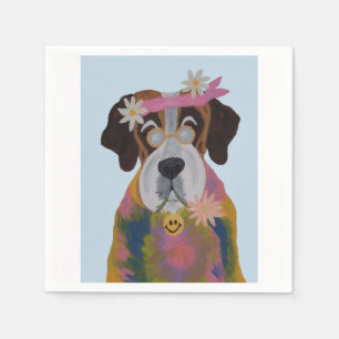 Sankt Bernhard Hippie Serviette