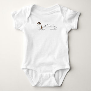 sankt bernhardshund baby strampler