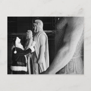 Sankt bewundert einen Centurian Schutz, Feiertagspostkarte