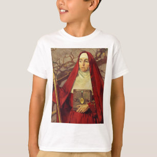 Sankt Brigida von Kildare keltische Flamme Sakrale T-Shirt