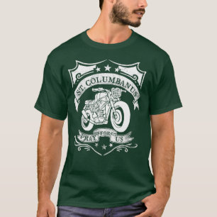 Sankt Columban Schutzpatron der Motorradfahrer Vin T-Shirt