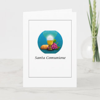 Sankt Comunione - heilige Kommunion auf Karte