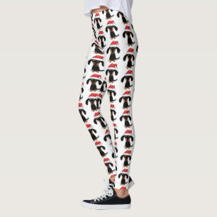 Sankt-Dackel-Weihnachtsmuster Leggings