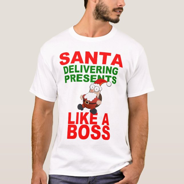 SANKT, DIE GESCHENKE LIEFERT T-Shirt (Vorderseite)