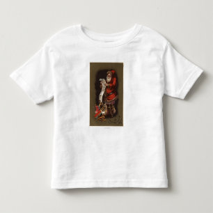 Sankt, die seine gute Kinderliste liest Kleinkind T-shirt