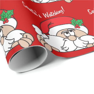 Sankt, die Sie Weihnachten aufpasst Geschenkpapier