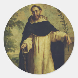 Sankt Dominikus de Guzman Runder Aufkleber
