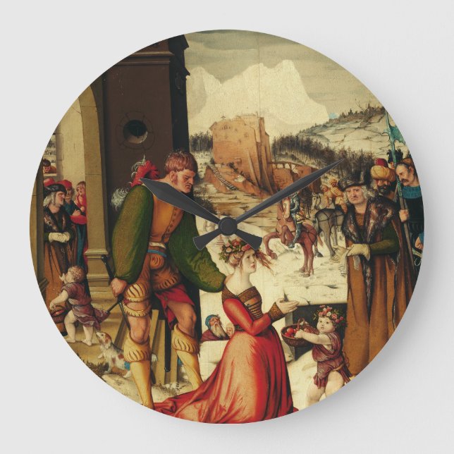 Sankt Dorothea von Caesarea Große Wanduhr (Vorderseite)