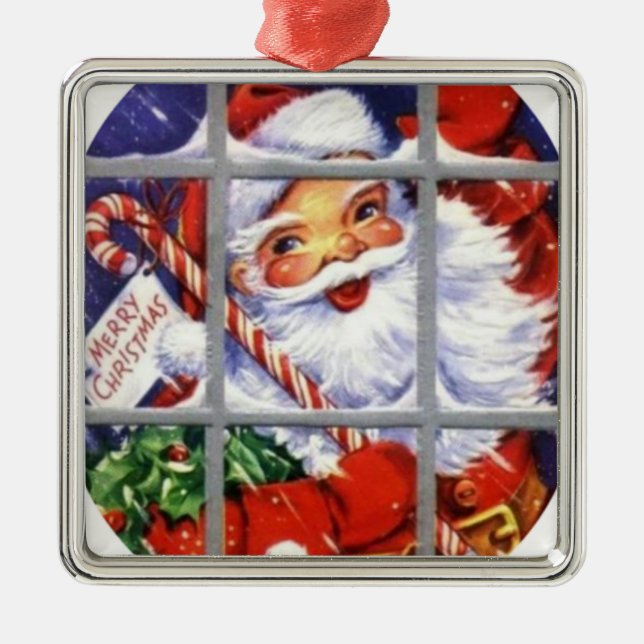 Sankt durch die Fenster-Scheiben Ornament Aus Metall (Vorne)