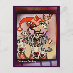 Sankt-Entweichendrucktherapie Feiertagspostkarte