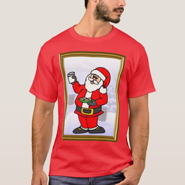 Sankt erhält einige Plätzchen T-Shirt (Vorderseite)