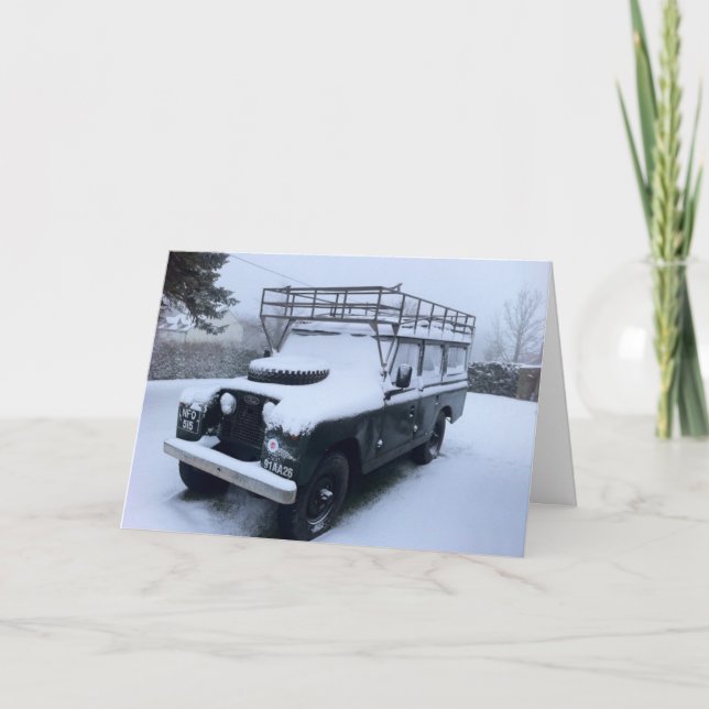 Sankt ErsatzPferdeschlitten Feiertagskarte (Vorderseite)