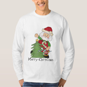Sankt-Feiertags-T - Shirt der Männer Weihnachts