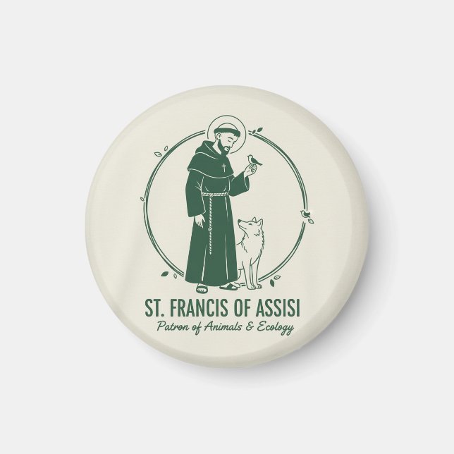 Sankt Franziskus von Assisi Magnet (Vorne)