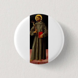 Sankt Franziskus von Assisi von Antoniazzo Romano Button