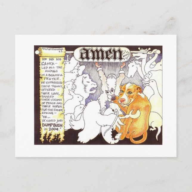 Sankt Gebet Feiertagspostkarte (Vorderseite)